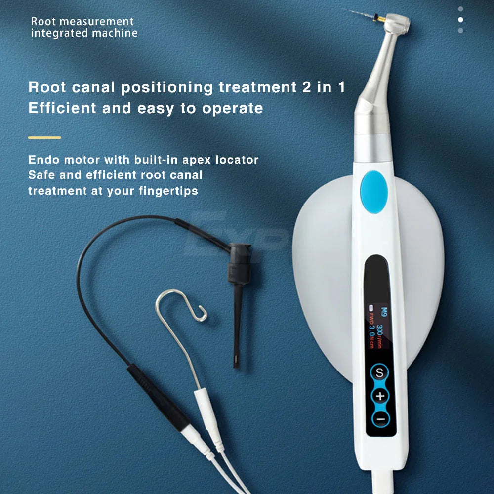 Exp Dental Endo Motor Root Canal Measurement Treatment 2 in 1 Dentist Tools Wireless Charging Standard 16:1 Contra Angel